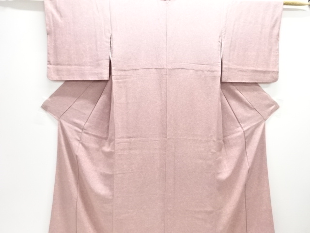 氷割れ模様織り出し暈し色無地着物